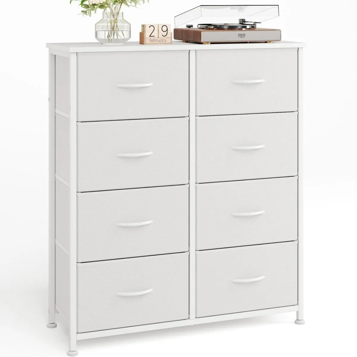 8 Drawers Chest of Fabric Storage Dresser Vertical - Image 1