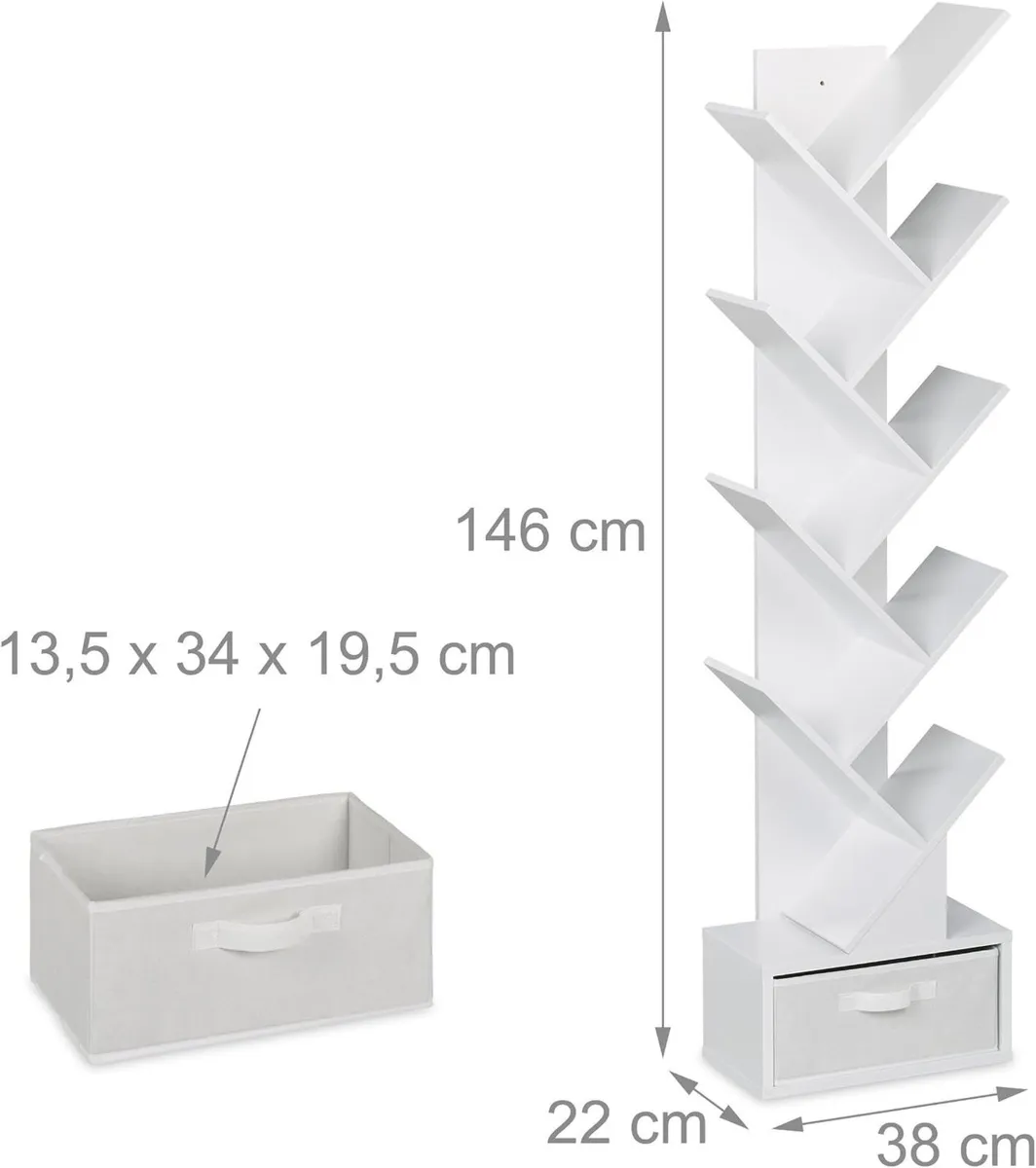 Bookshelf 9-Tier Bookcase - Image 3