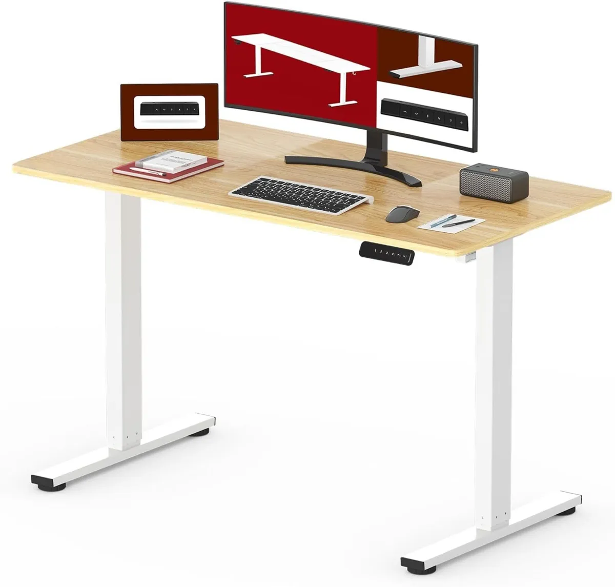 100 X 60 Electric Standing One Piece Desktop - Image 1