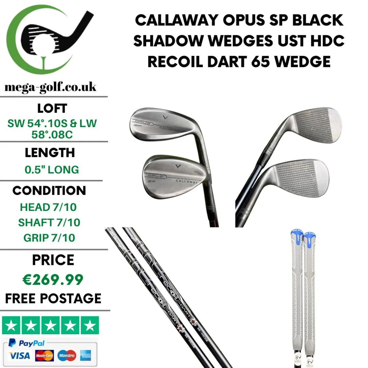 Callaway Opus SP Black Shadow Wedges Set - Image 1