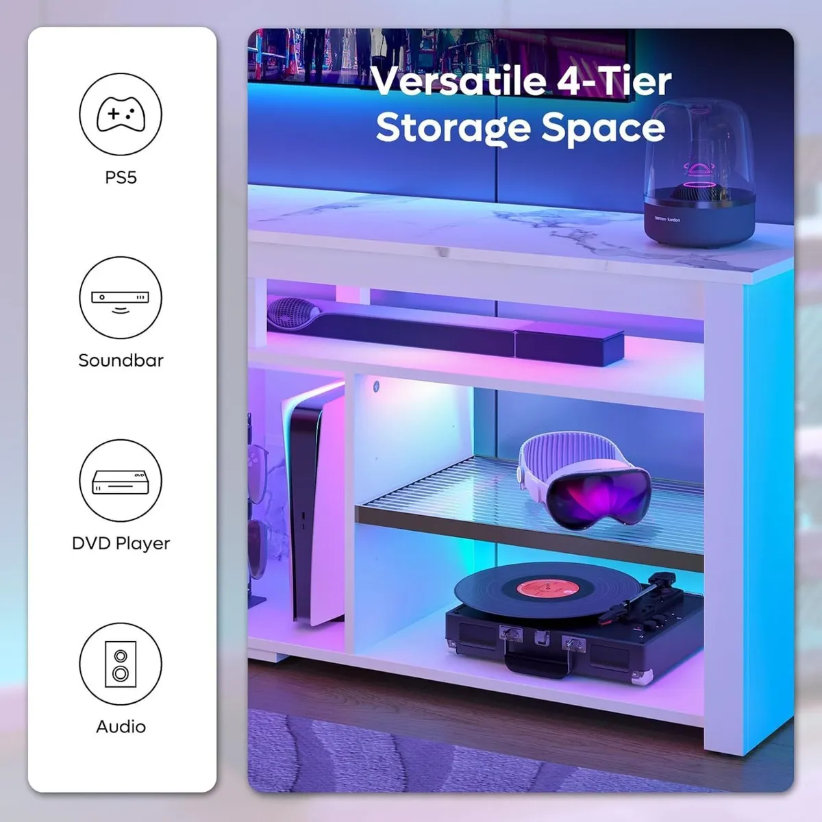 140CM LED TV Cabinet 55-65 Inch Stand - Image 3