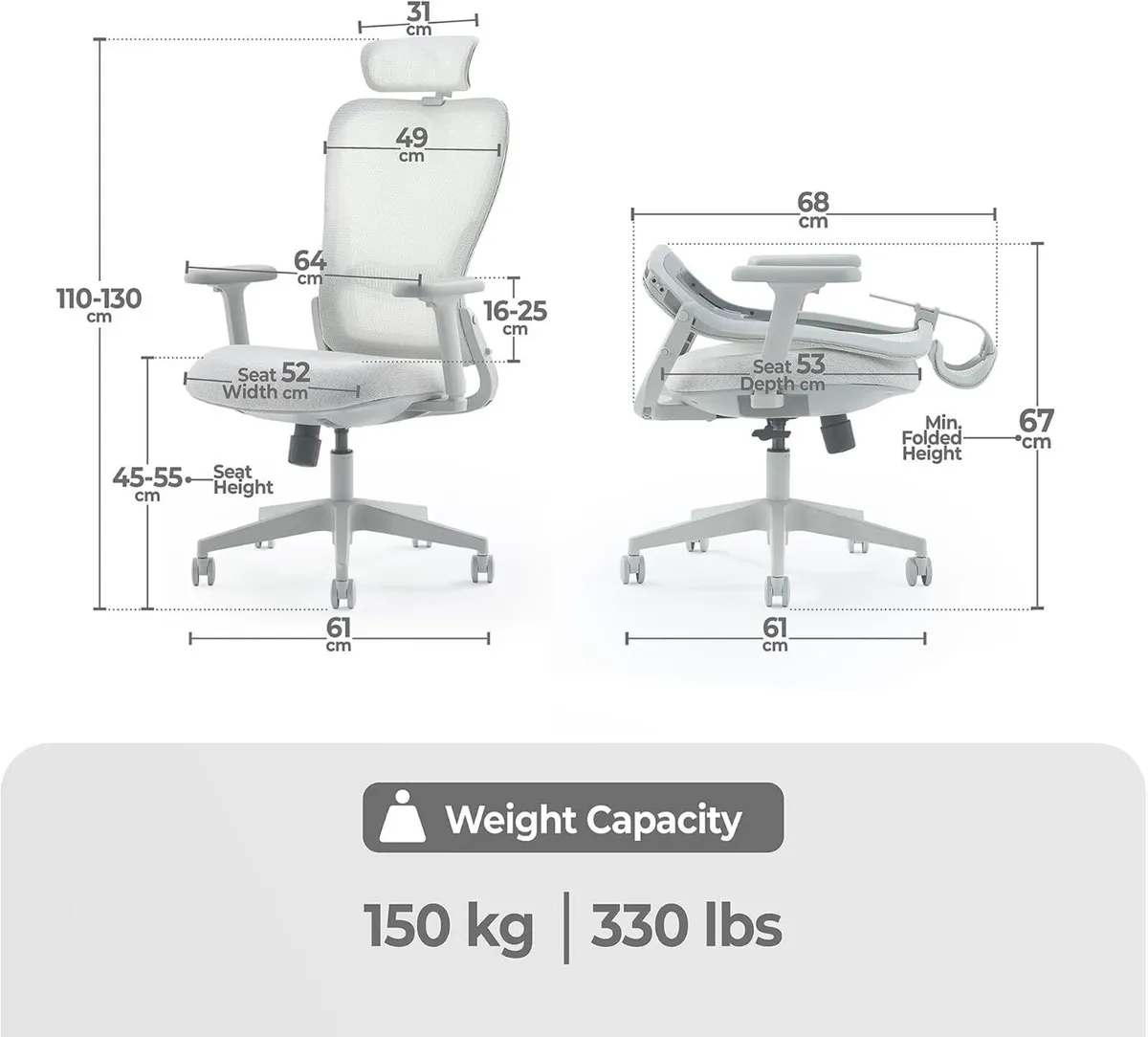 Model Y Folding Office Chair for Small Spaces - Image 3