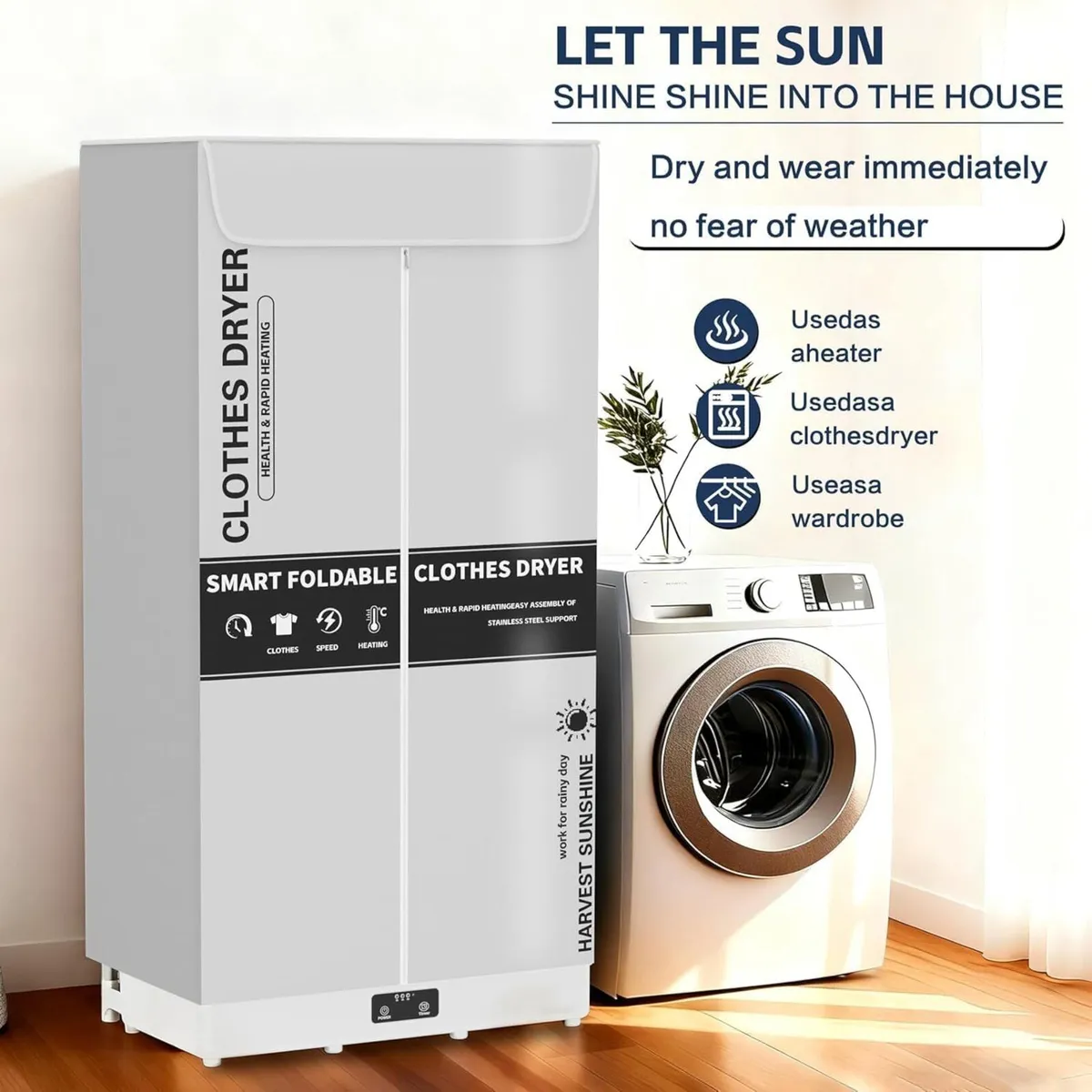 Clothes Dryer Portable Foldable Drying Machine - Image 4