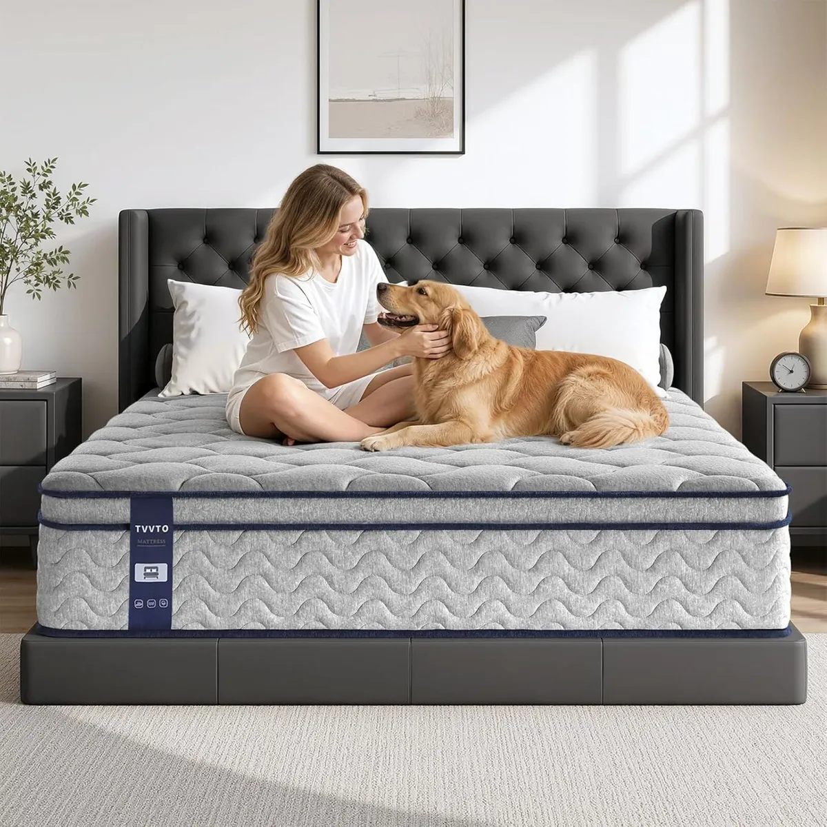 Hybrid Mattress 10.2inch Medium Firm 90x190x26CM - Image 1