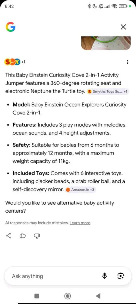 Baby activity jumper - Image 3