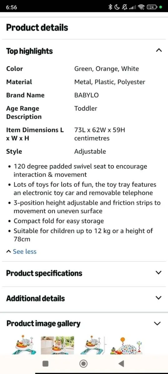 Babylo Twist About Baby Walker - Image 2