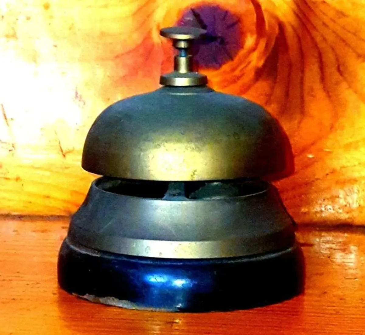 Vintage Antique Brass Desk Bell - Image 3