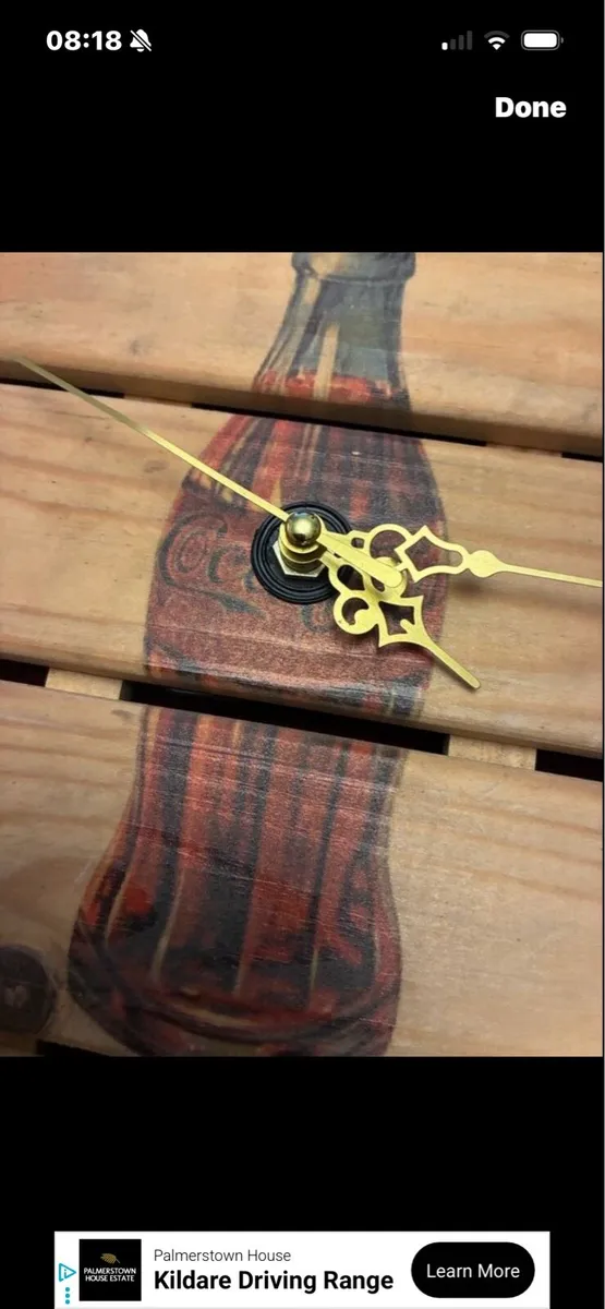 Rare Coca Cola Timber Clock - Image 2