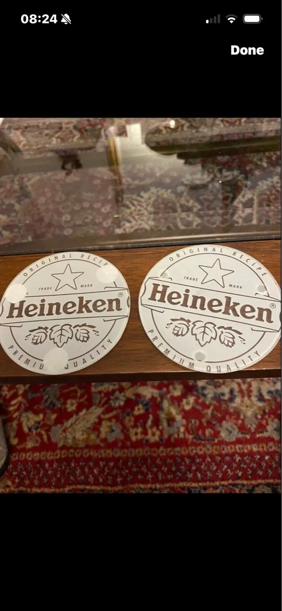 Heineken Glass Coasters Set - Image 1