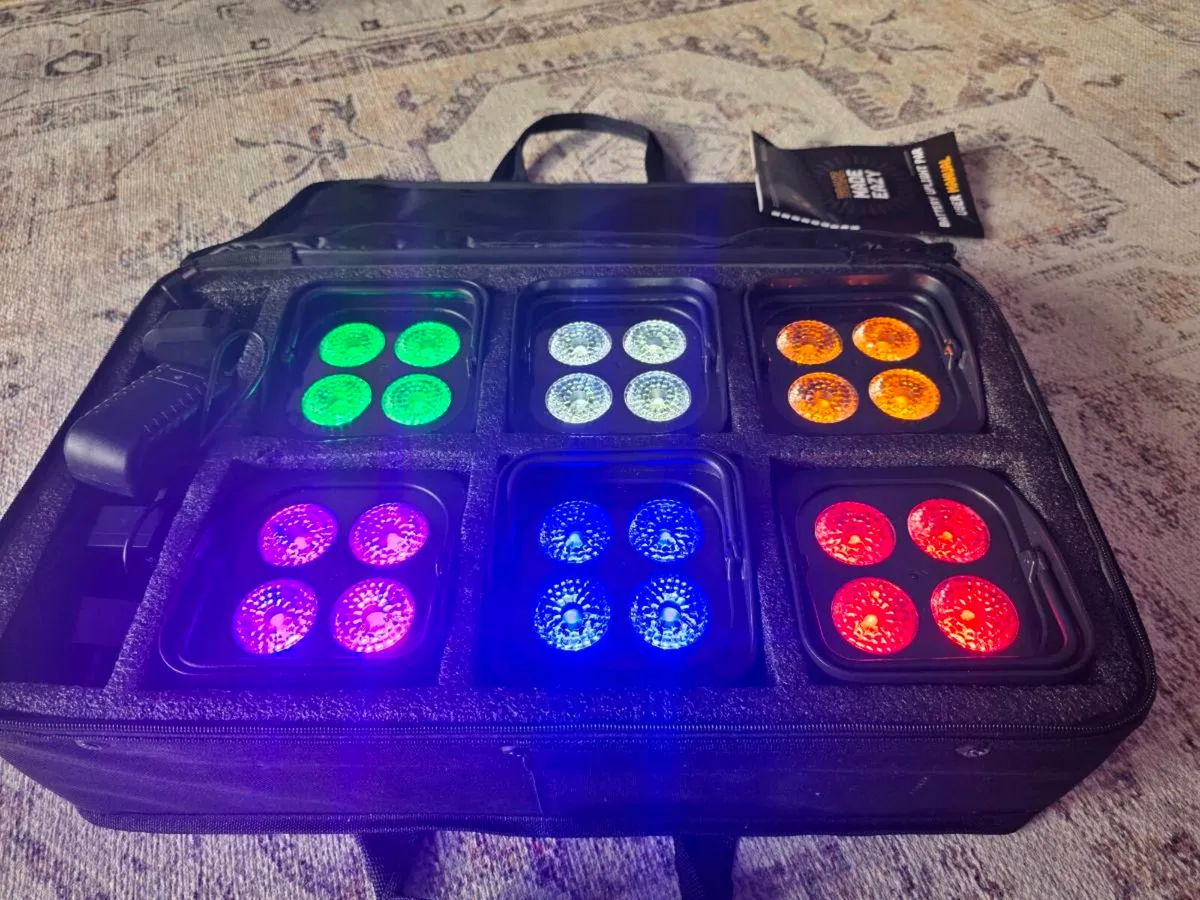 DJ/ BAND UPLIGHTING SET BRAND NEW - Image 1
