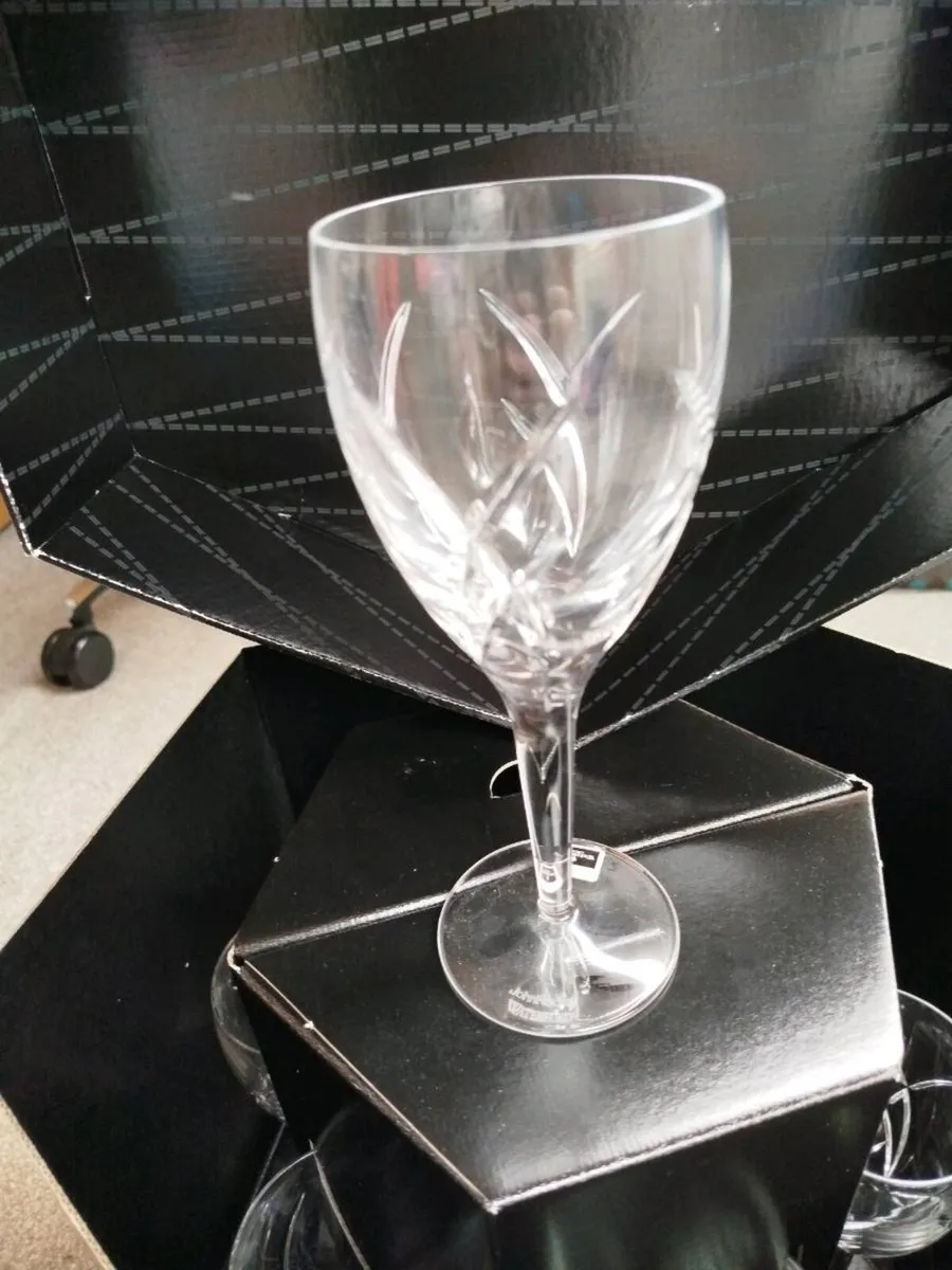 John Rocha Waterford crystal wine glasses - Image 1