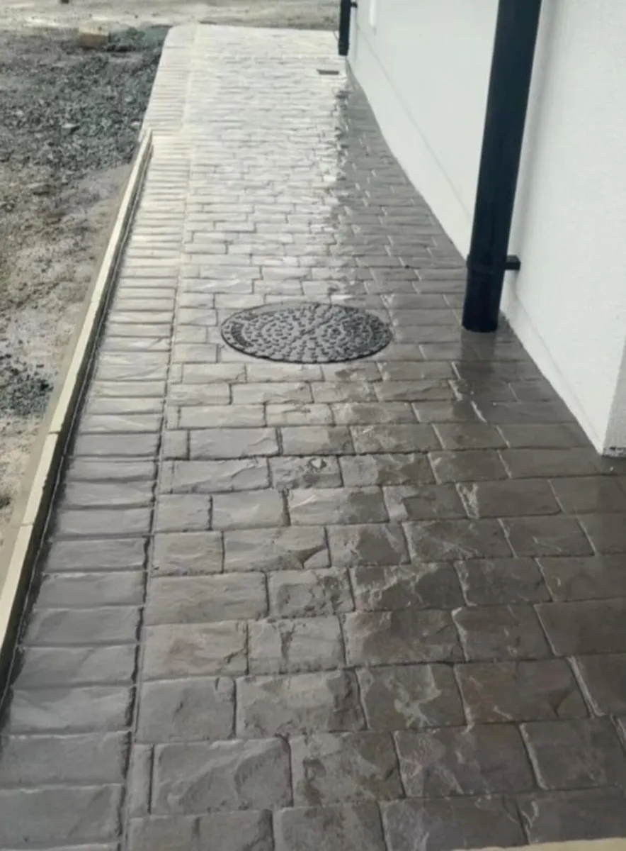 Concrete yards and patio areas