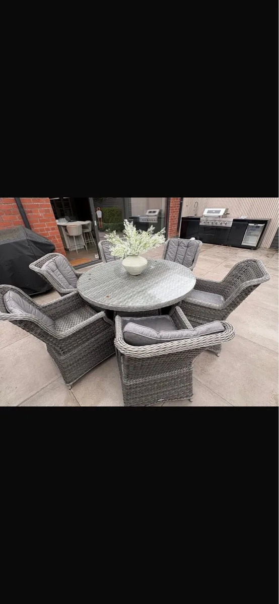 6 seater Garden Set Grey