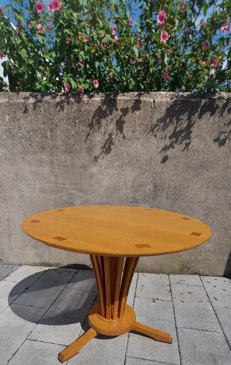 Oak Dining Room Table by Robert English - Image 1