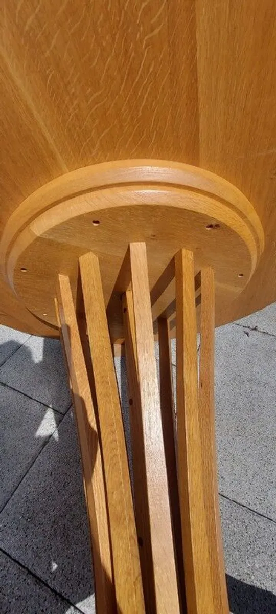 Oak Dining Room Table by Robert English - Image 3