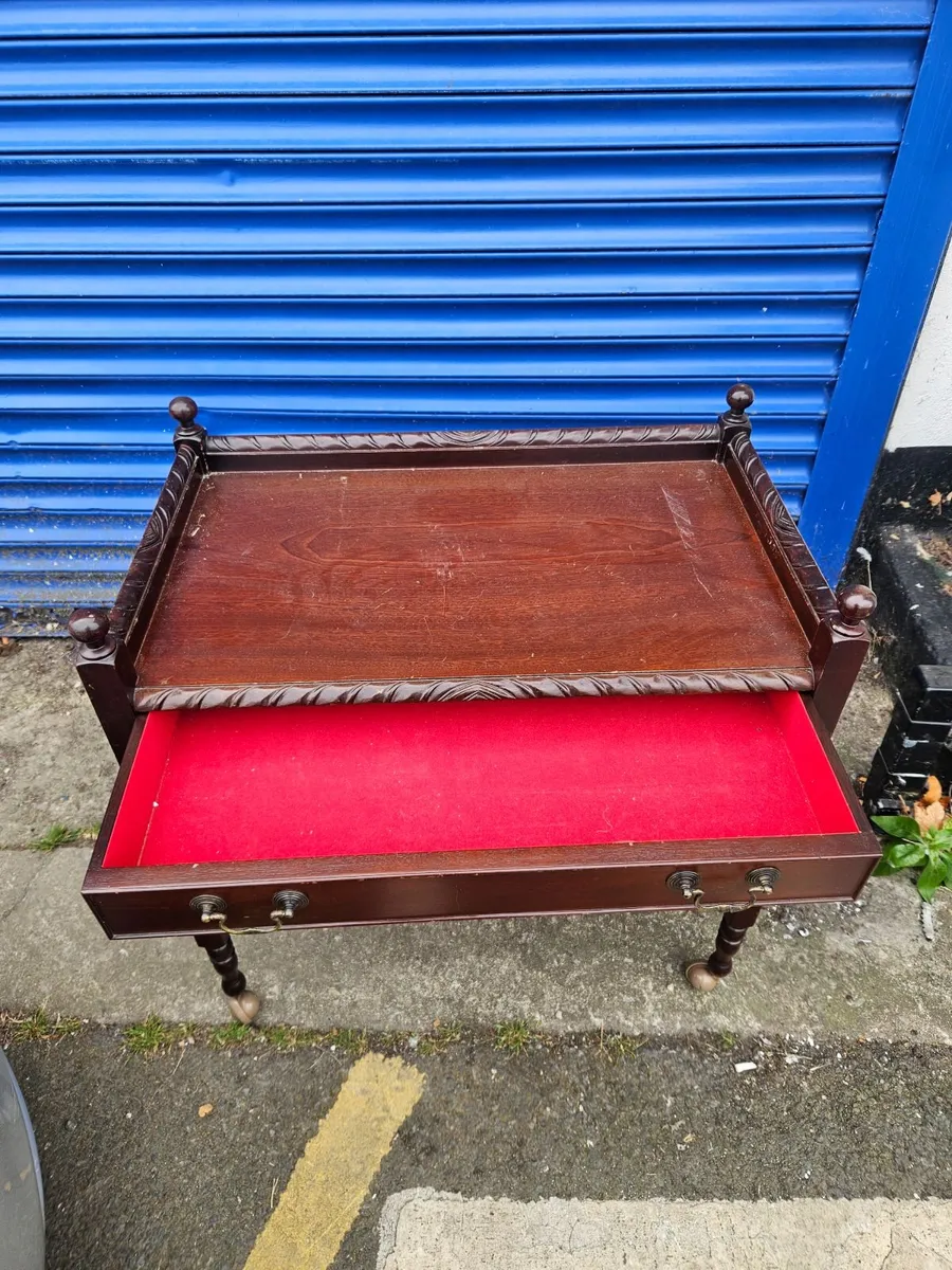 Vintage Dumb Waiter Side Table - Image 1
