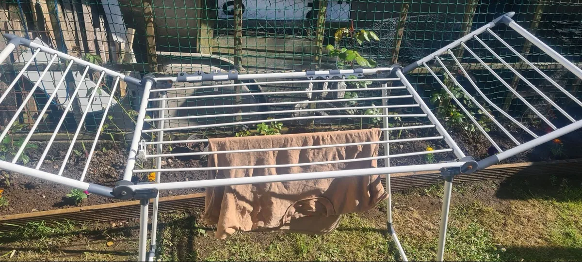 Plastic Sturdy Laundry Rack 90cm long x 90cm high - Image 2