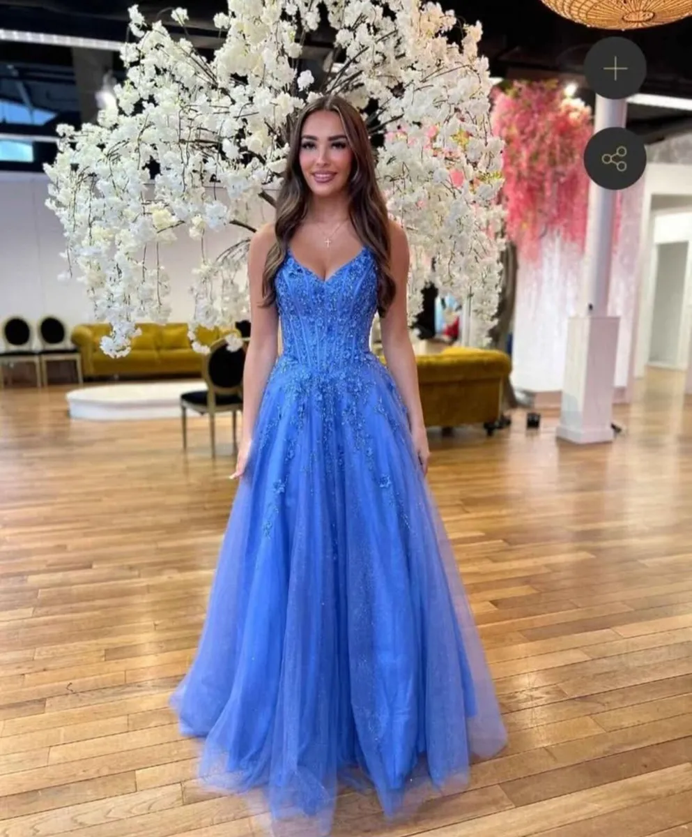 Debs dress Grantley Periwinkle Dress. - Image 4