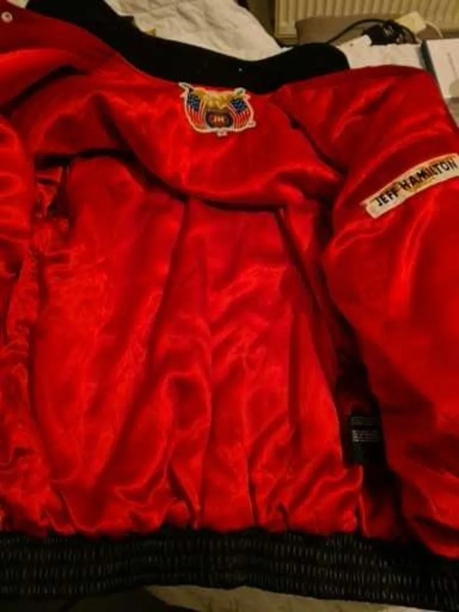 US NBA Basketball Leather Jacket. Quality Leather - Image 4