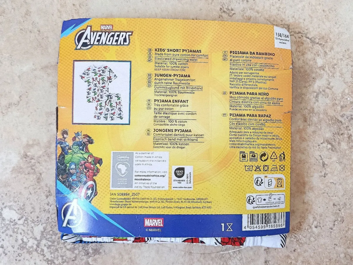 Avengers Kids' Short Pyjamas 12-14 years 158/164 - Image 2