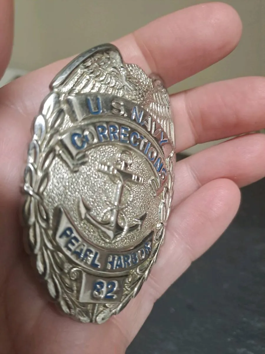 US Navy Corrections Pearl Harbor Badge - Image 4