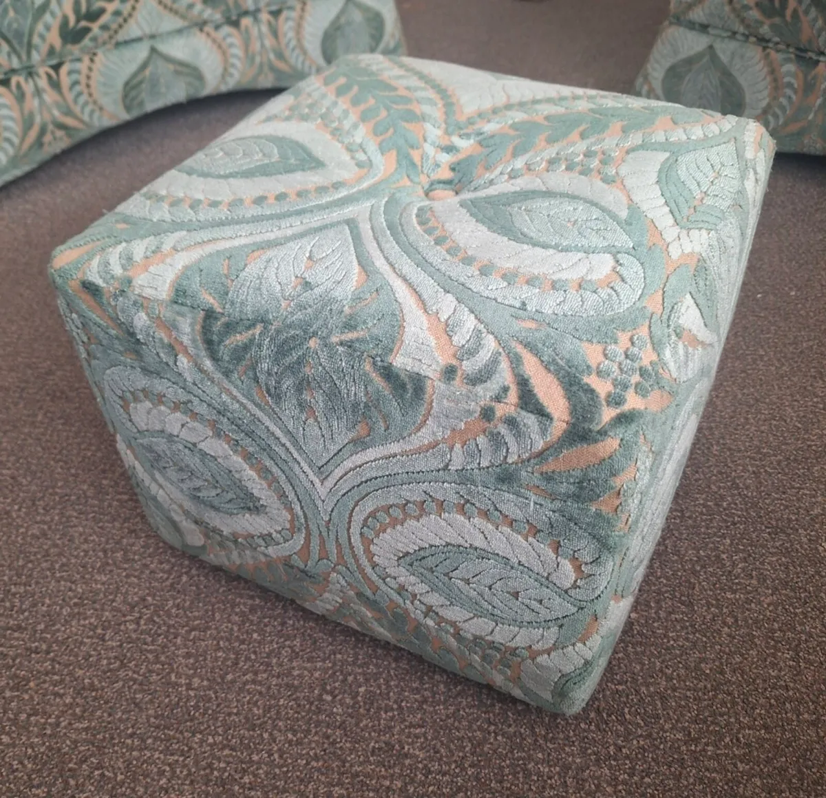 Two Armchairs and Pouffe Free - Image 2