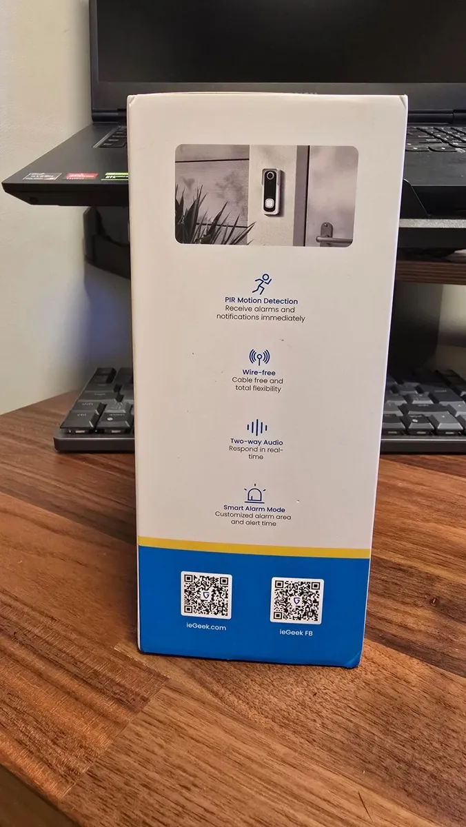 ieGeek  Wireless FHD 1080P Smart Video Doorbell - Image 3