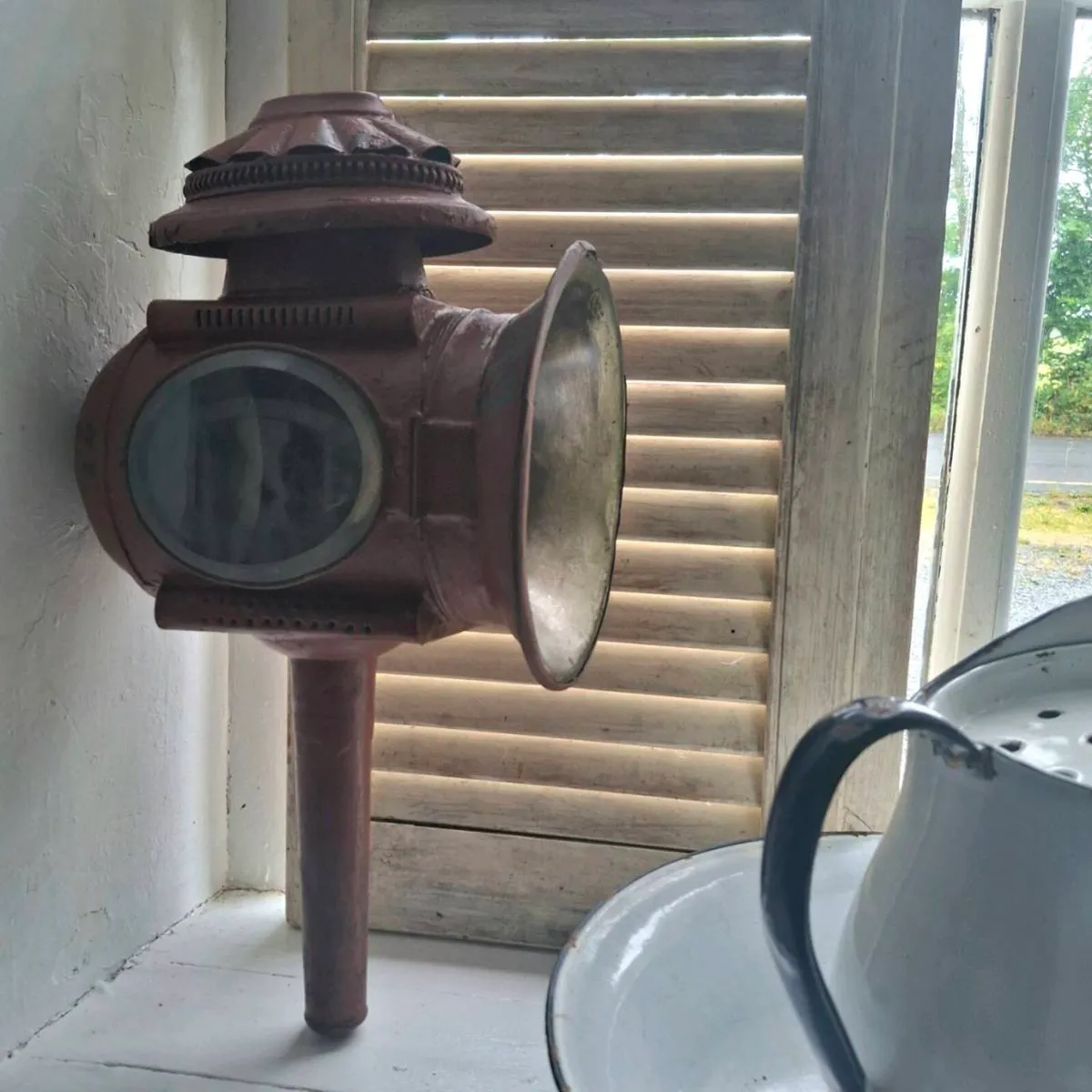Antique French Carriage Lantern - Image 1