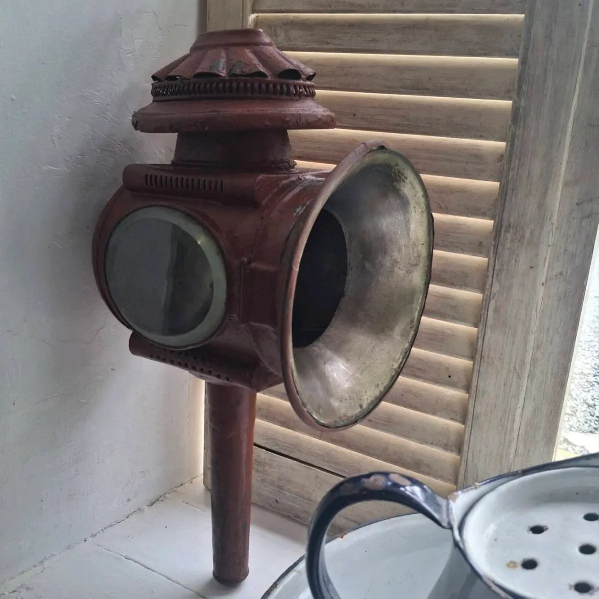 Antique French Carriage Lantern - Image 2