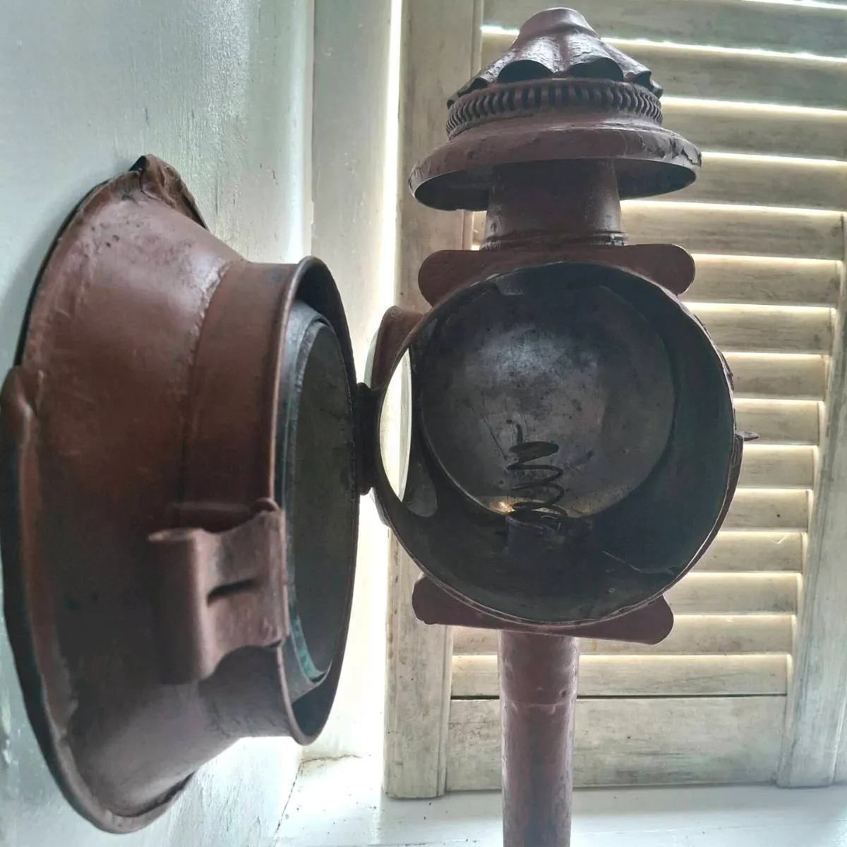 Antique French Carriage Lantern - Image 3
