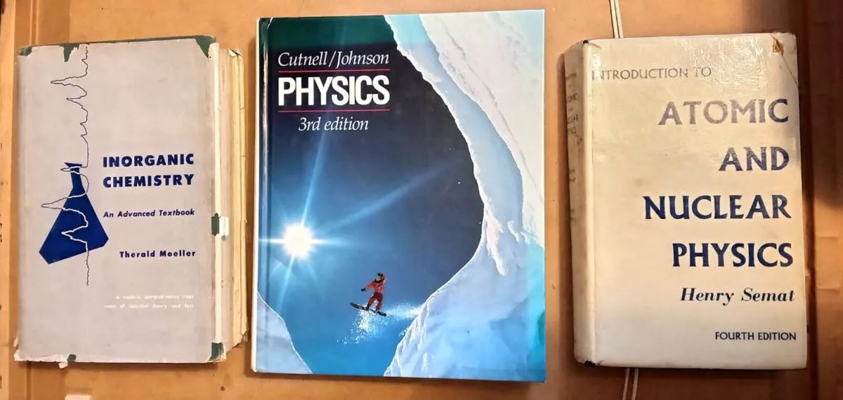 Three Vintage Physics And Chemistry Books