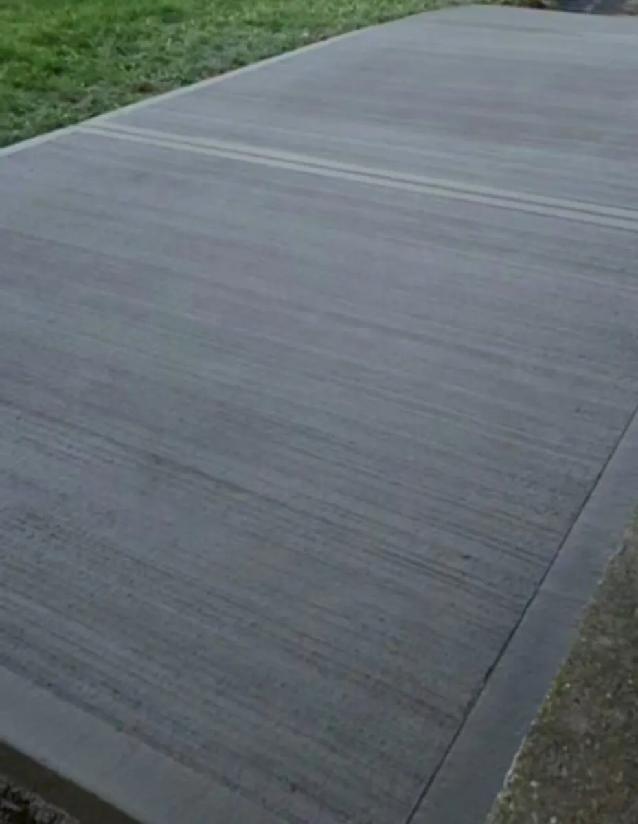 Concrete driveway