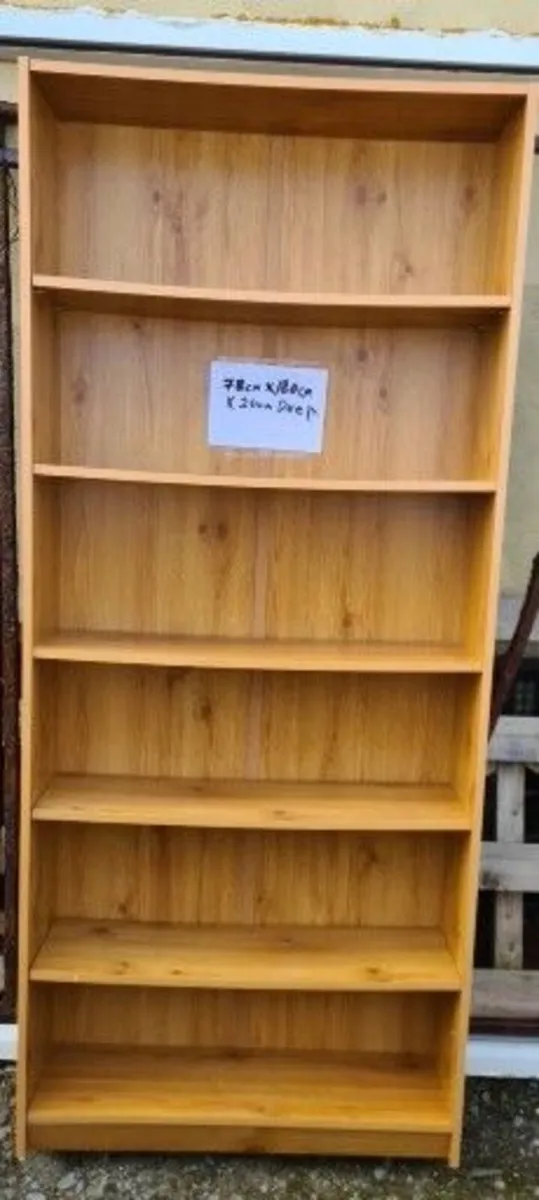 Free Standing Wooden Shelving 78cm wide x 180cm