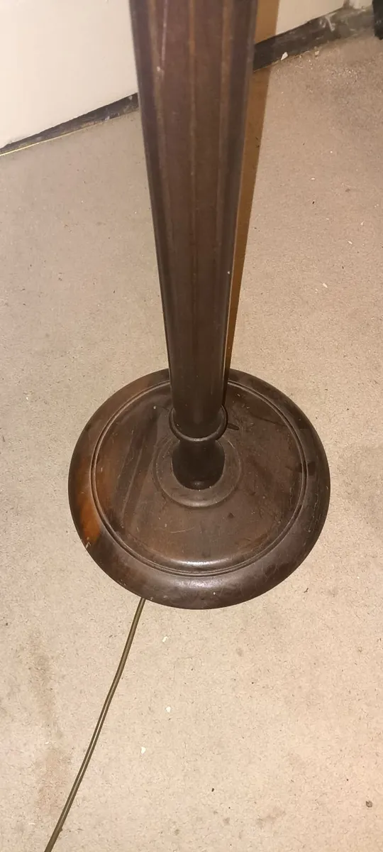 Old Mahogany Standard Lamp - Image 1