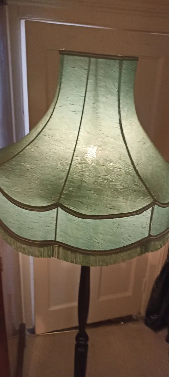 Old Mahogany Standard Lamp - Image 4