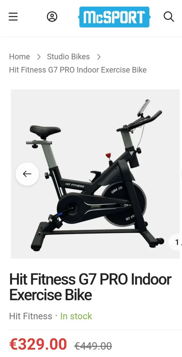 Indoor Exercise Bike - Image 1
