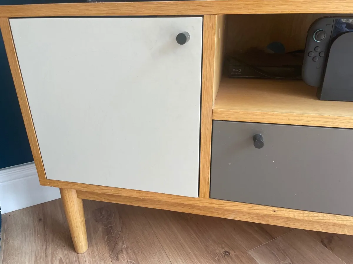 MADE.com solid oak corner tv unit - Image 2