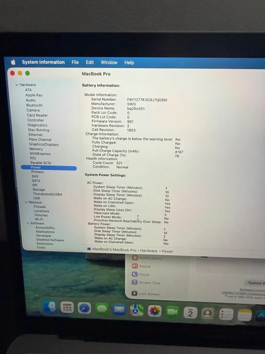 MacBook Pro 13 2020 i5/16GB/512SSD/521c - Image 4