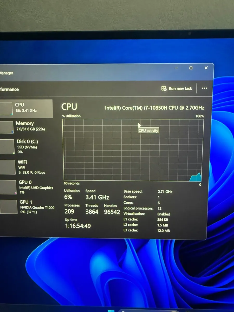 Dell Precision 5550 Laptop i7/32GB/512SSD/4K/Nvidi - Image 2
