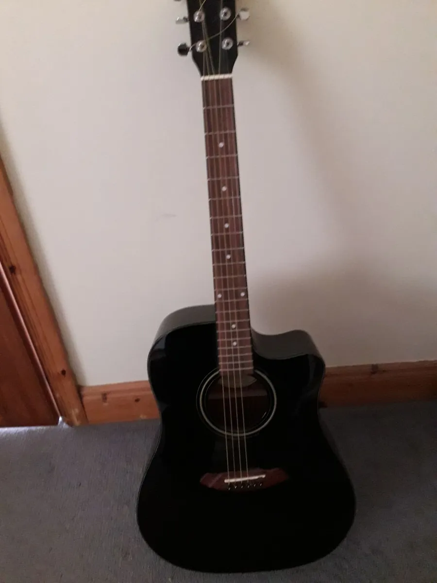 Fender Electro Acoustic Cutaway Guitar - Image 1