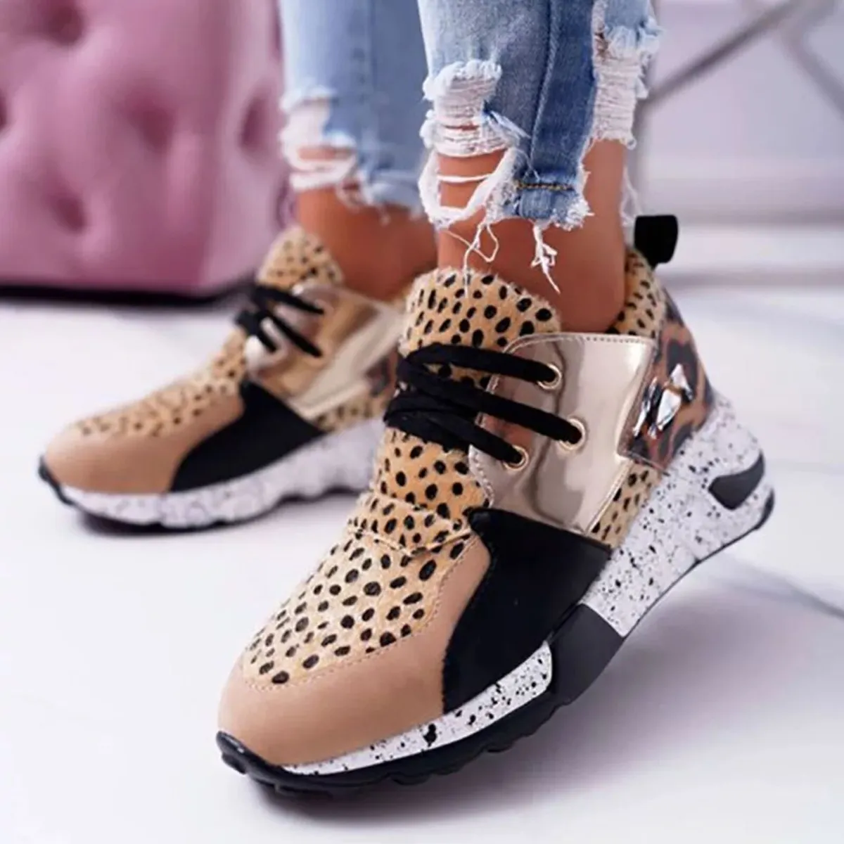 New Leopard Runners sizes 3-8 - Image 4