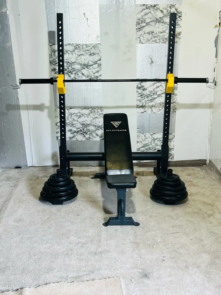 Heavy duty rack Olympic weights barbell bench - Image 3
