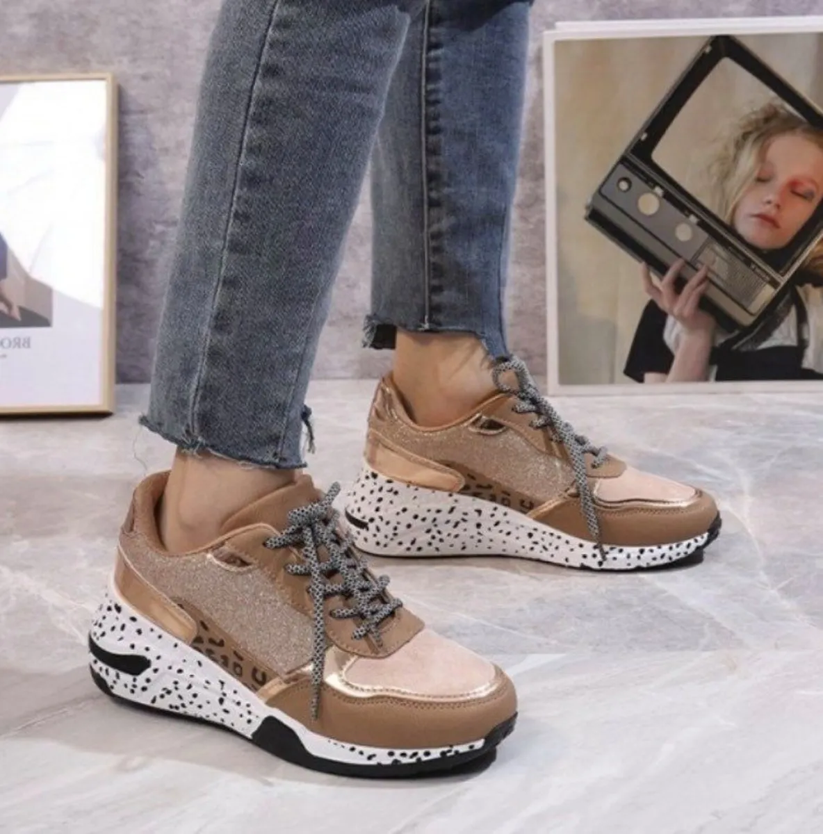 New Leopard Runners sizes 3-8 - Image 1