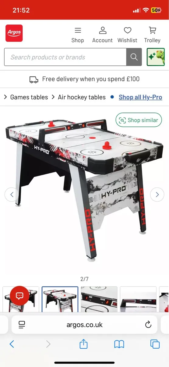 Electric Air hockey table - Image 2