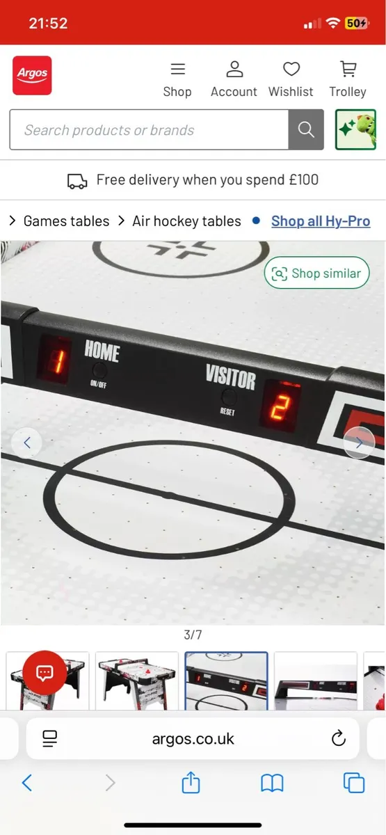 Electric Air hockey table - Image 3