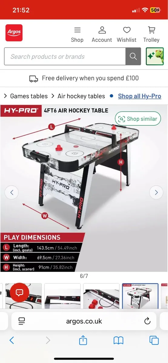 Electric Air hockey table - Image 4