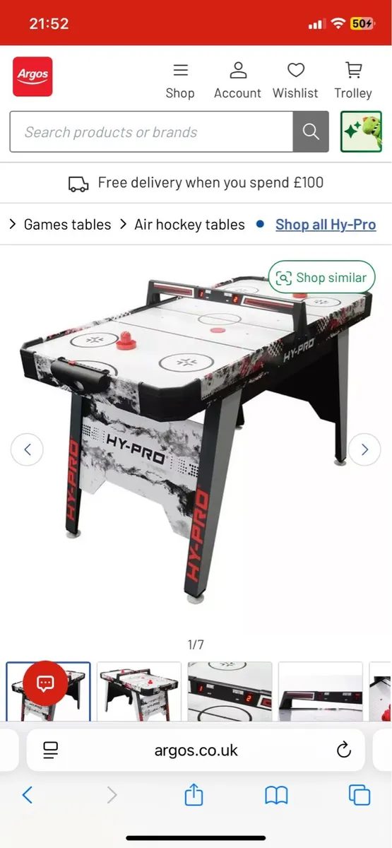 Electric Air hockey table - Image 1