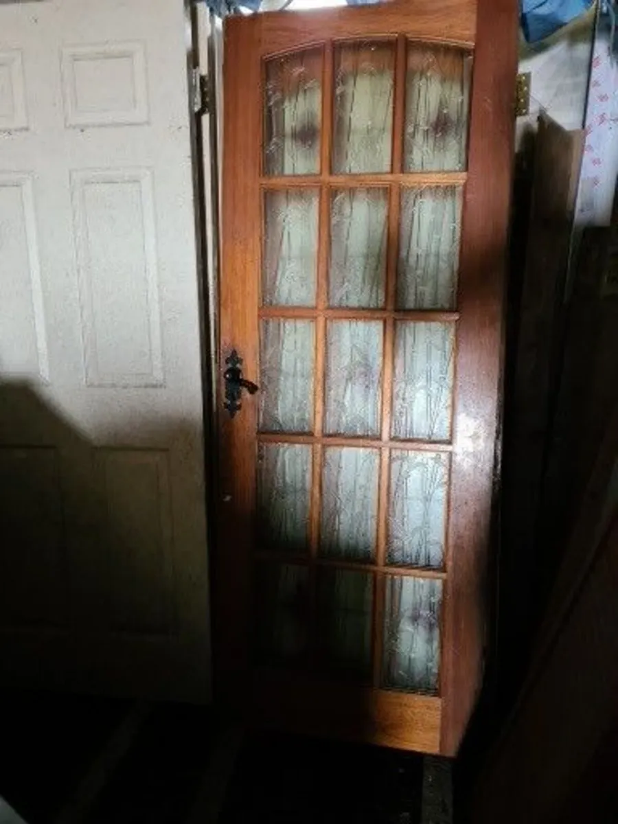 3 x Teak French doors - Image 1