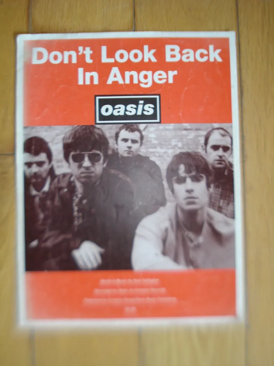 OASIS DONT LOOK BACK IN ANGER MUSIC SHEET. - Image 3