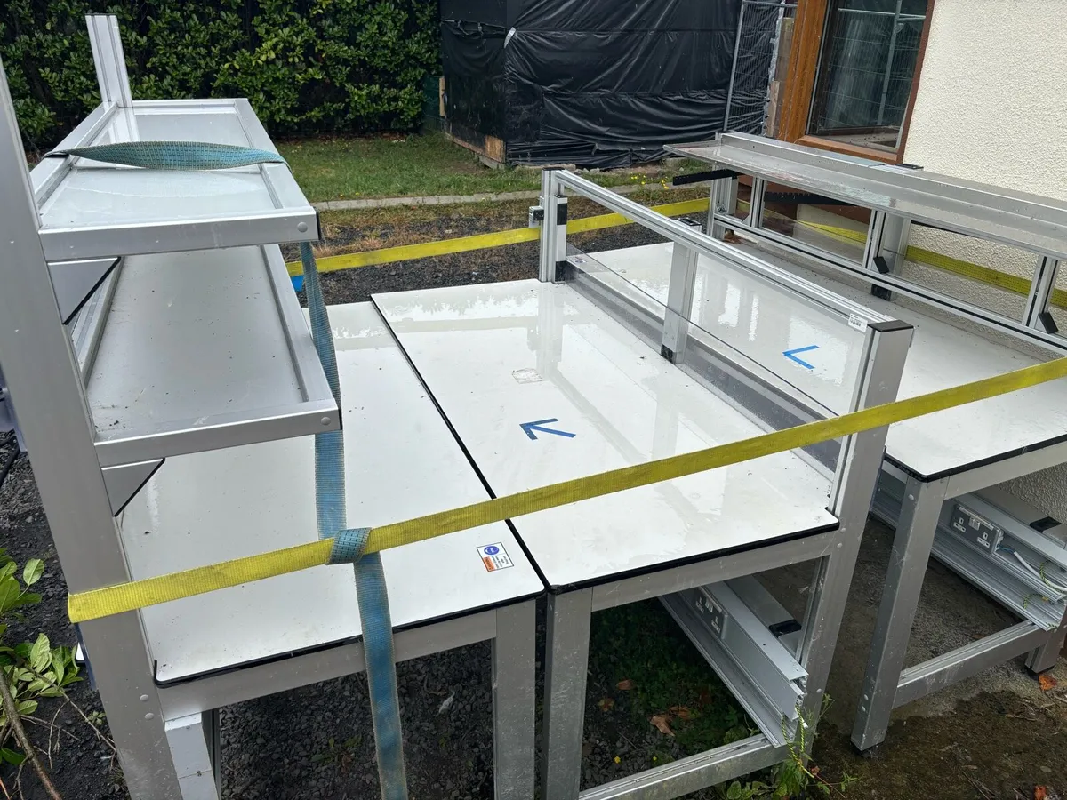 Commercial Aluminium Work Tables with Shelving - Image 2